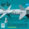 RESKIT RS72-0576 GBU-10 Paveway I laser guided bombs with BSU-37/B fin and BSU-3A/B wing (slow speed) thermally protected (2 pcs) (3D Printed) 1/72